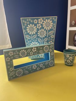1960s Vintage Bathroom Set
