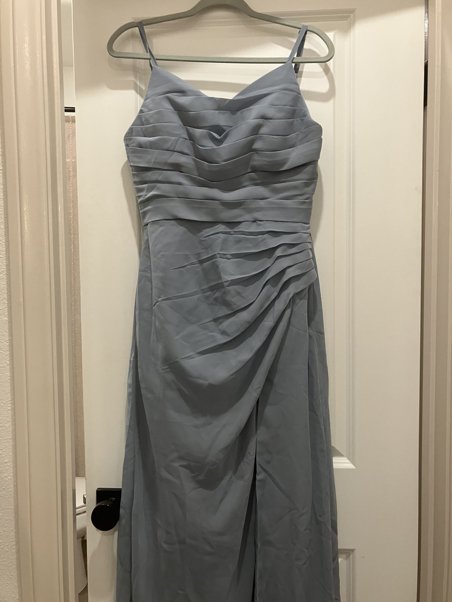 Formal Light Blue/gray Dress