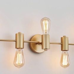 New Brass Gold NEW Light Bathroom Light Fixture Morden Vanity Wall Scones Light for Bedroom Living Room