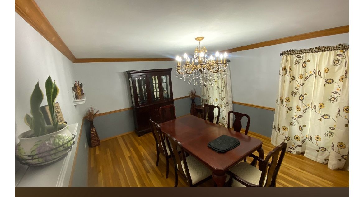 Dining Table-six Chairs- One Leaf