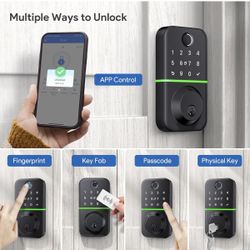 Smart Door LOCK DEADBOLT With Keypad: Keyless Entry: Finger Print Lock For Front Door 