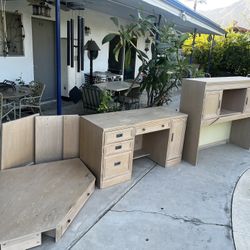 Stanley Furniture Contemporary nickle hardware Traditional Style 56" Computer Desk