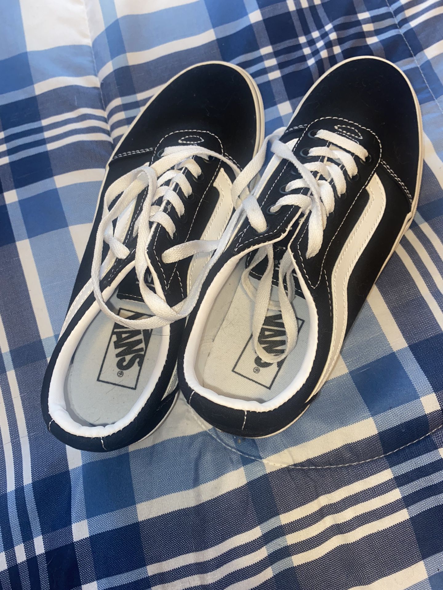Black Skater Vans Womens 8.5 Perfect Condition 