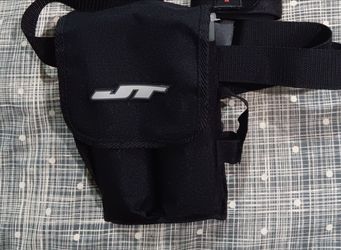 Vintage JT paintball 2 pod holder with belt pouch holder