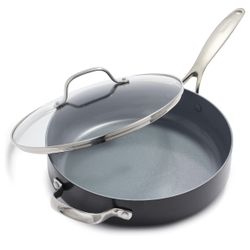 GreenPan Valencia Pro 4.5-qt. Hard Anodized Aluminum Ceramic Nonstick Sauté Pan with Lid