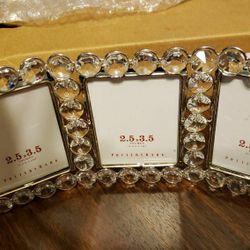  $15. Jeweled picture frame, 3  Pictures