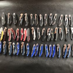 Corkscrew/bottle Openers, various brands, colors & condition (Qty 61)