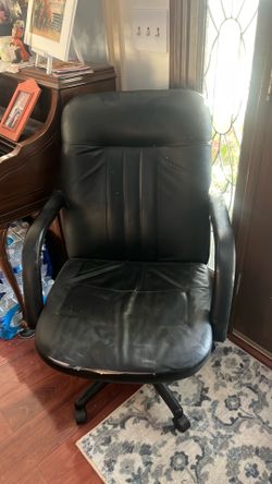 Used leather chair