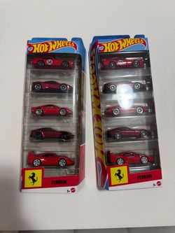 Ferrari 5 packs hotwheel