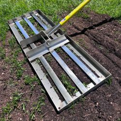 Lawn Leveling Rake Heavy Duty Landscape Leveler