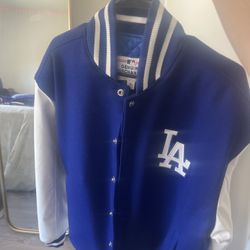 Los Angeles Dodgers JH Design Royal Wool Leather Full-Snap Jacket