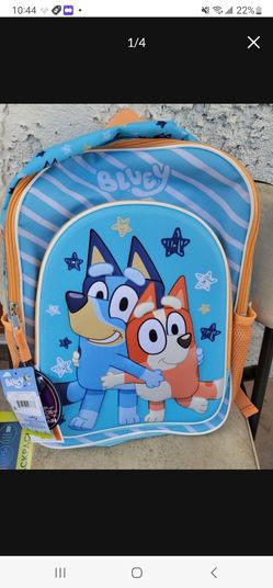 Bluey & Bingo Kids' Unisex 17" Light-Up Stars and Stripes Backpack, New with tags