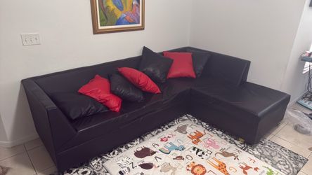 Leather sofa