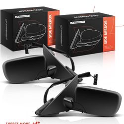 Pair Driver And Passenger Side Power Door Mirror