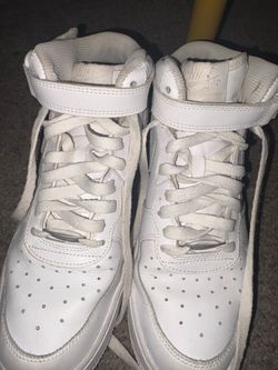 Nike Air Force 1 Mid White – Size US 7Y 🔥