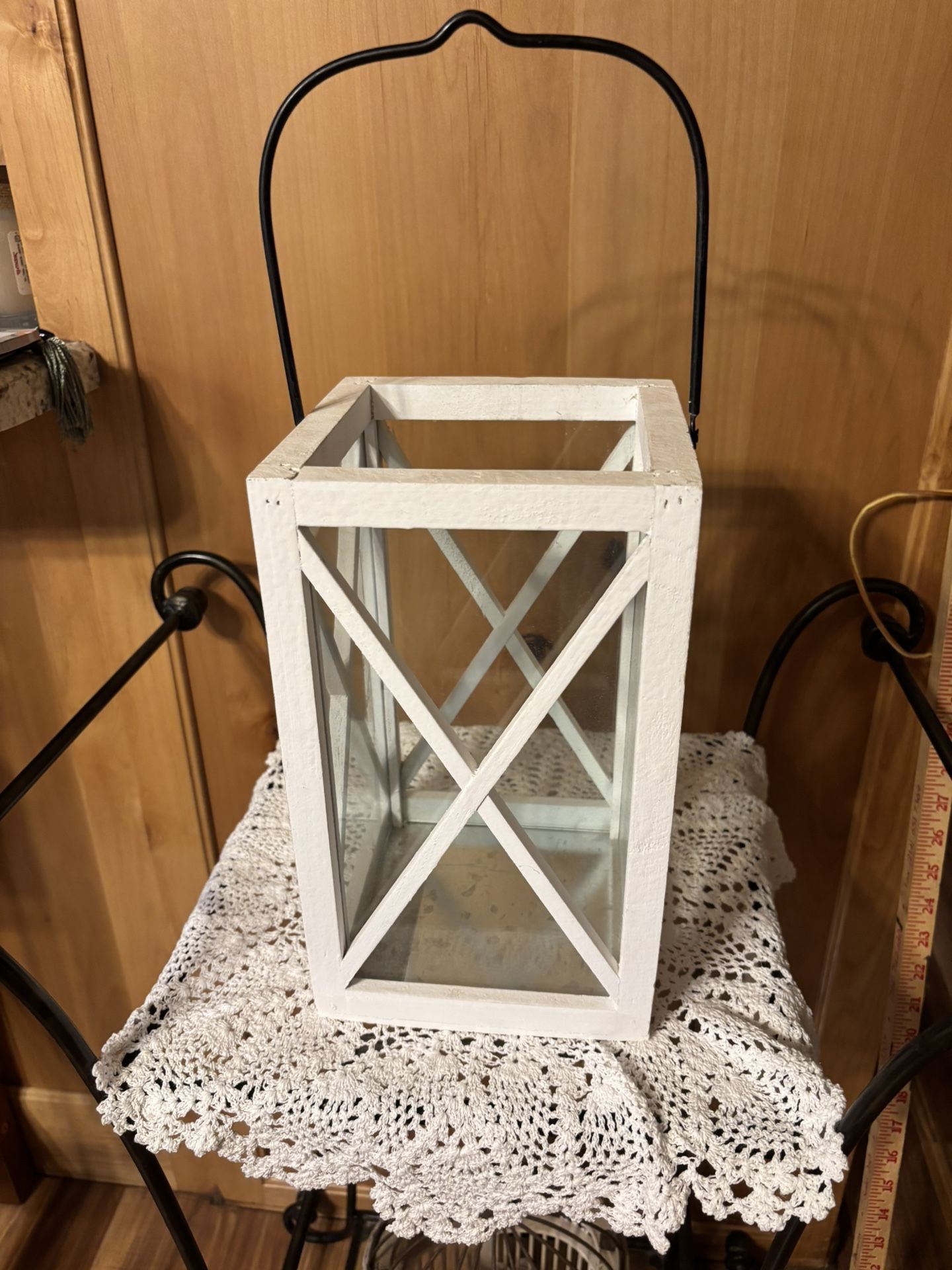 Wood And Glass Lantern