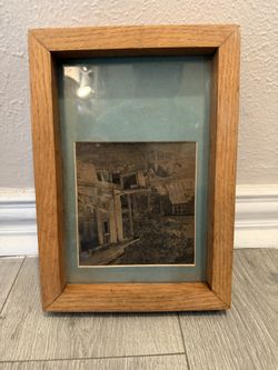 Vintage Framed Photo – “Deserted Homestead” (11” x 7.5”)