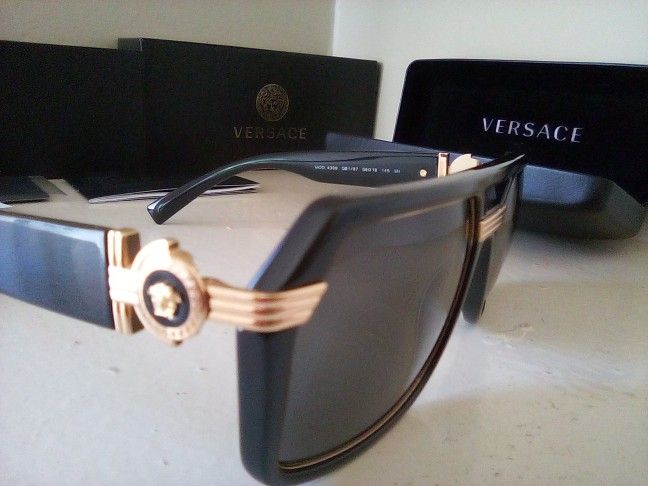 Versace Gold Luxury Sunglasses 