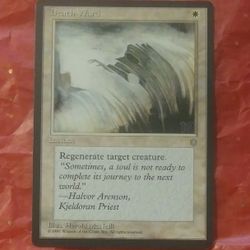 1995 MTG Death Ward Instant Regenerate Harold McNeill Magic The Gathering Card Game Wizards Of The Coast Collectible
