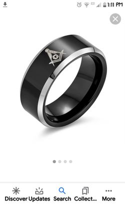 NOW $10 each Masonic Lodge Rings, 1 titanium, 2 brushed stainless steel bands