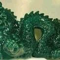 Green Dragon Candle 