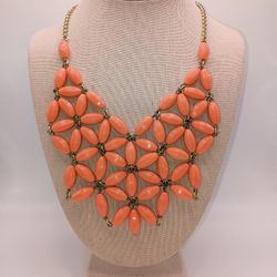 Coral Orange Statement Collar Women's Necklace J Crew