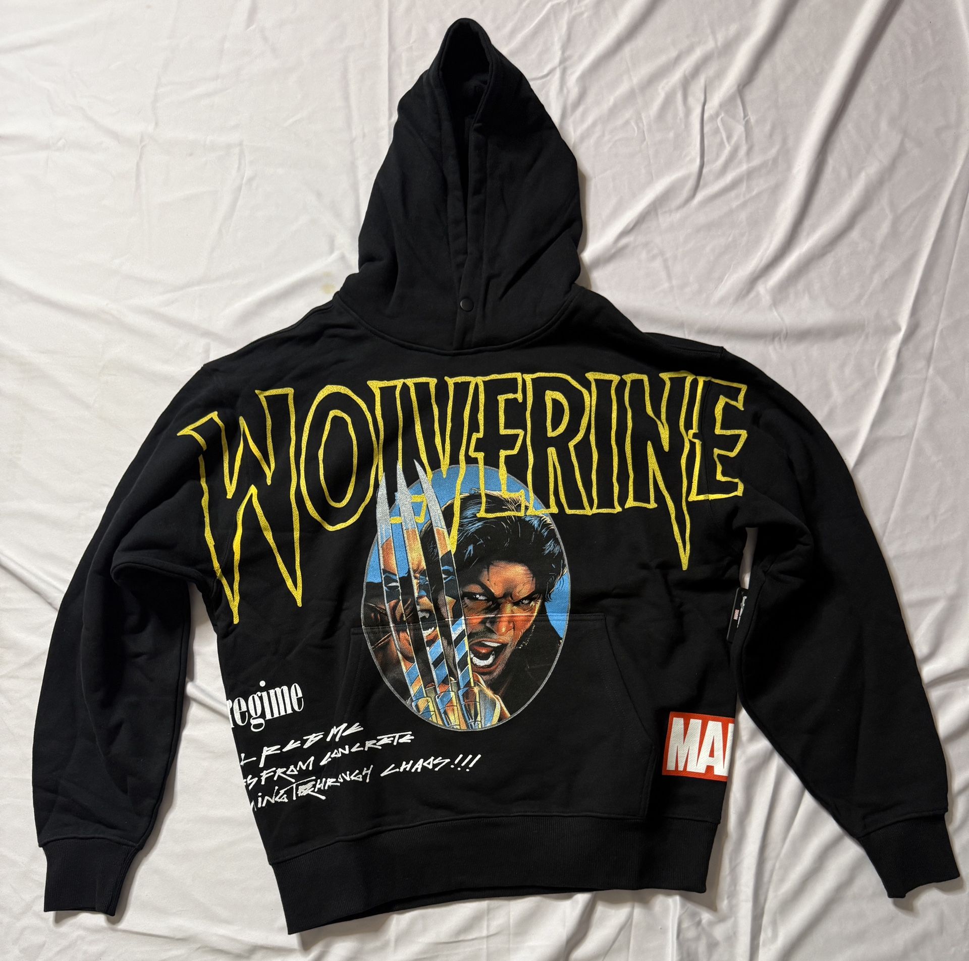 Civil Regime X Marvels Wolverine Hoodie Size Medium 