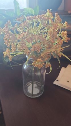 Flowers In Clear Vase