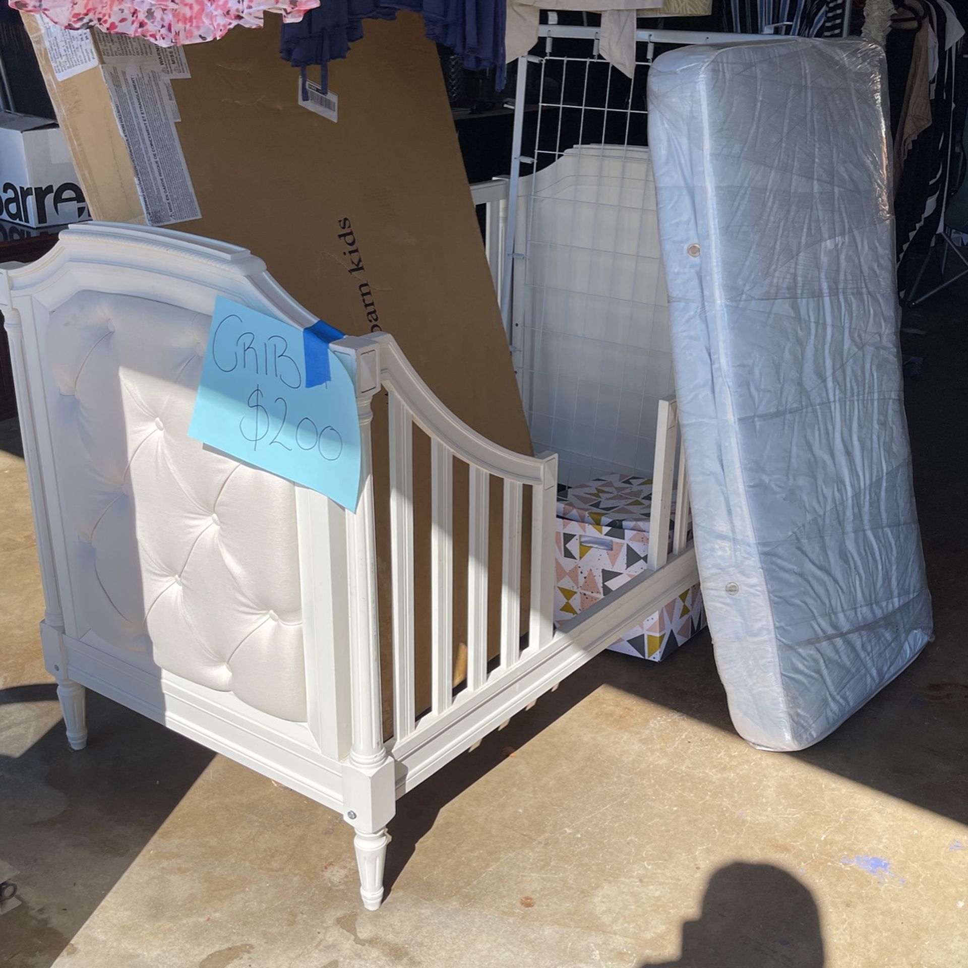 Pottery Barn Crib Plus Extras