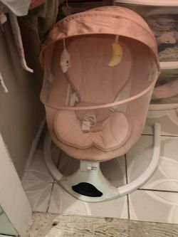 Pink Electric Baby Swing