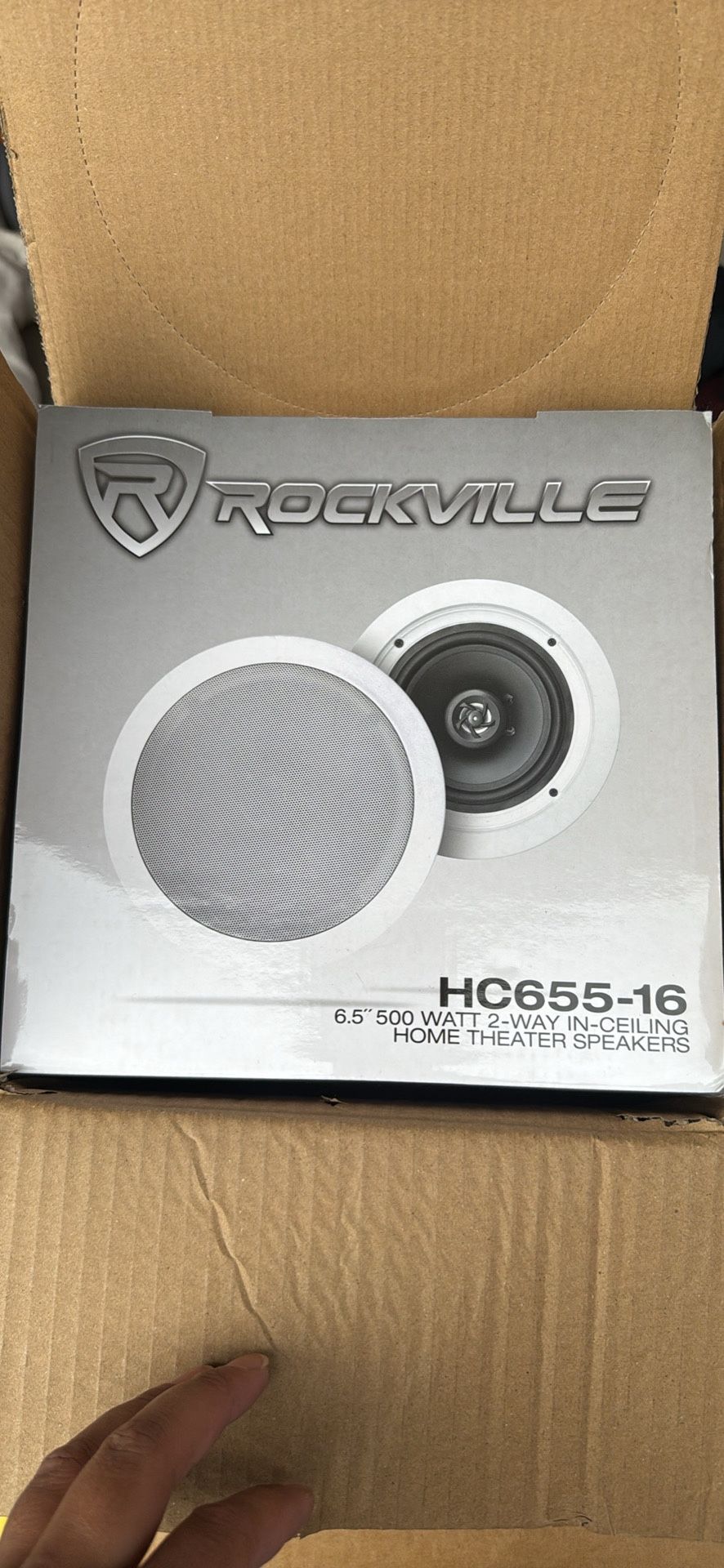 3 Rockville Home speakers With Speaker Wire