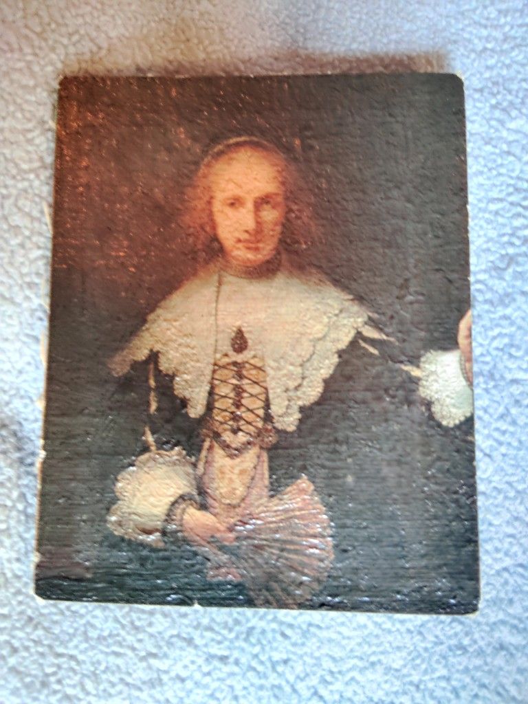 Vintage Oil Paintings 5x6 Of Rembrandt As A Self-portrait Collectors That Are Wishing To Buy These Shoot Me Your Best Offer