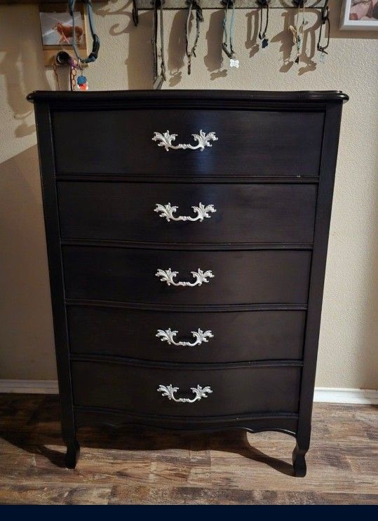 Beautiful Black Victorian Dresser 
