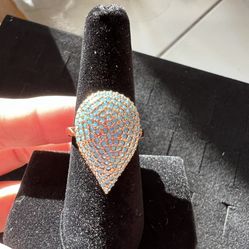 New Aqua Drop Ring Size 6, 7, 8 & 9 Available 