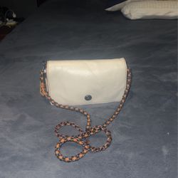 Coach 1941 Dinky Calf Leather Crossbody Bag Crema White Good 👍🏻 