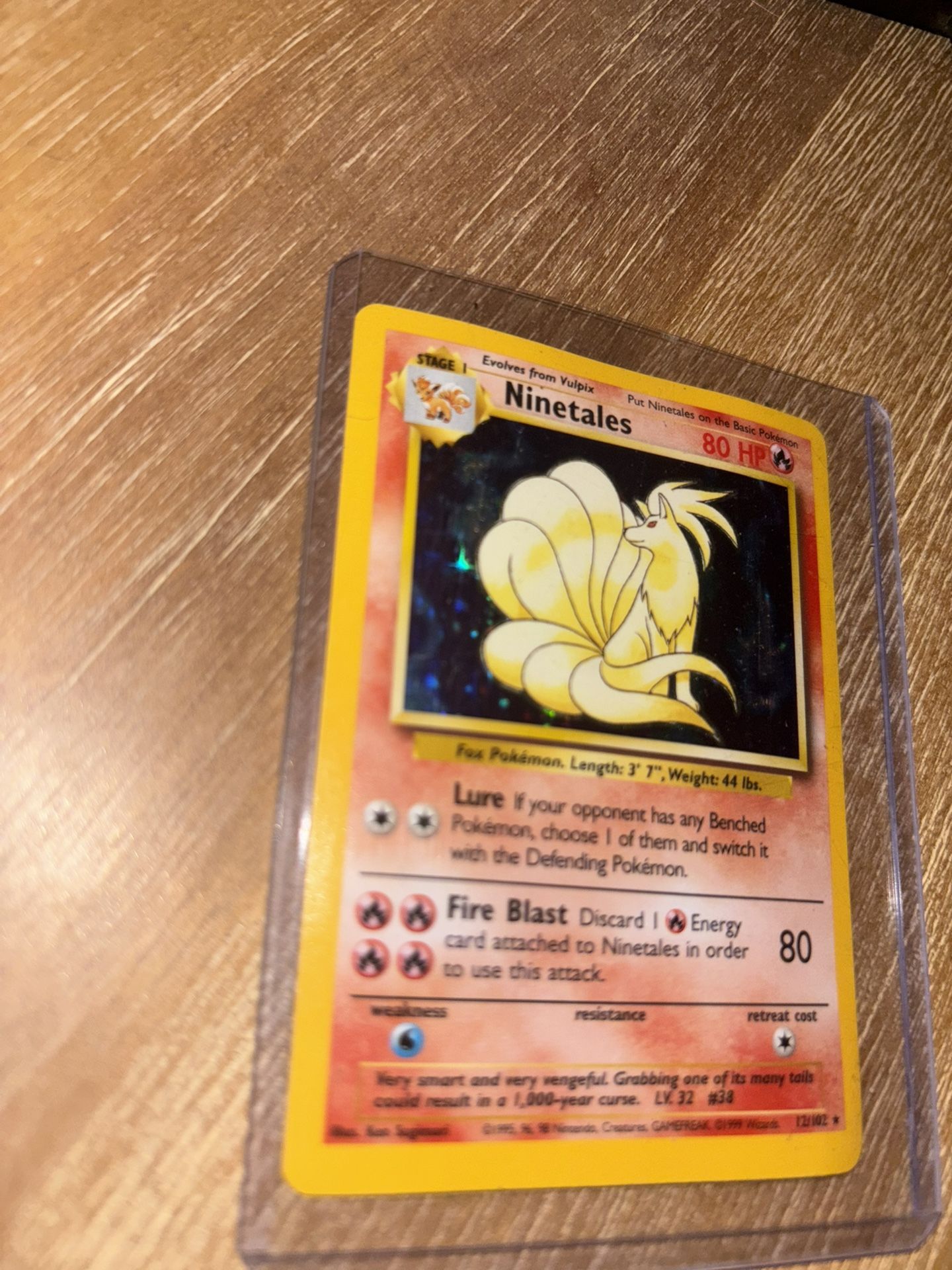 Ninetales #12 Pokemon Base Set