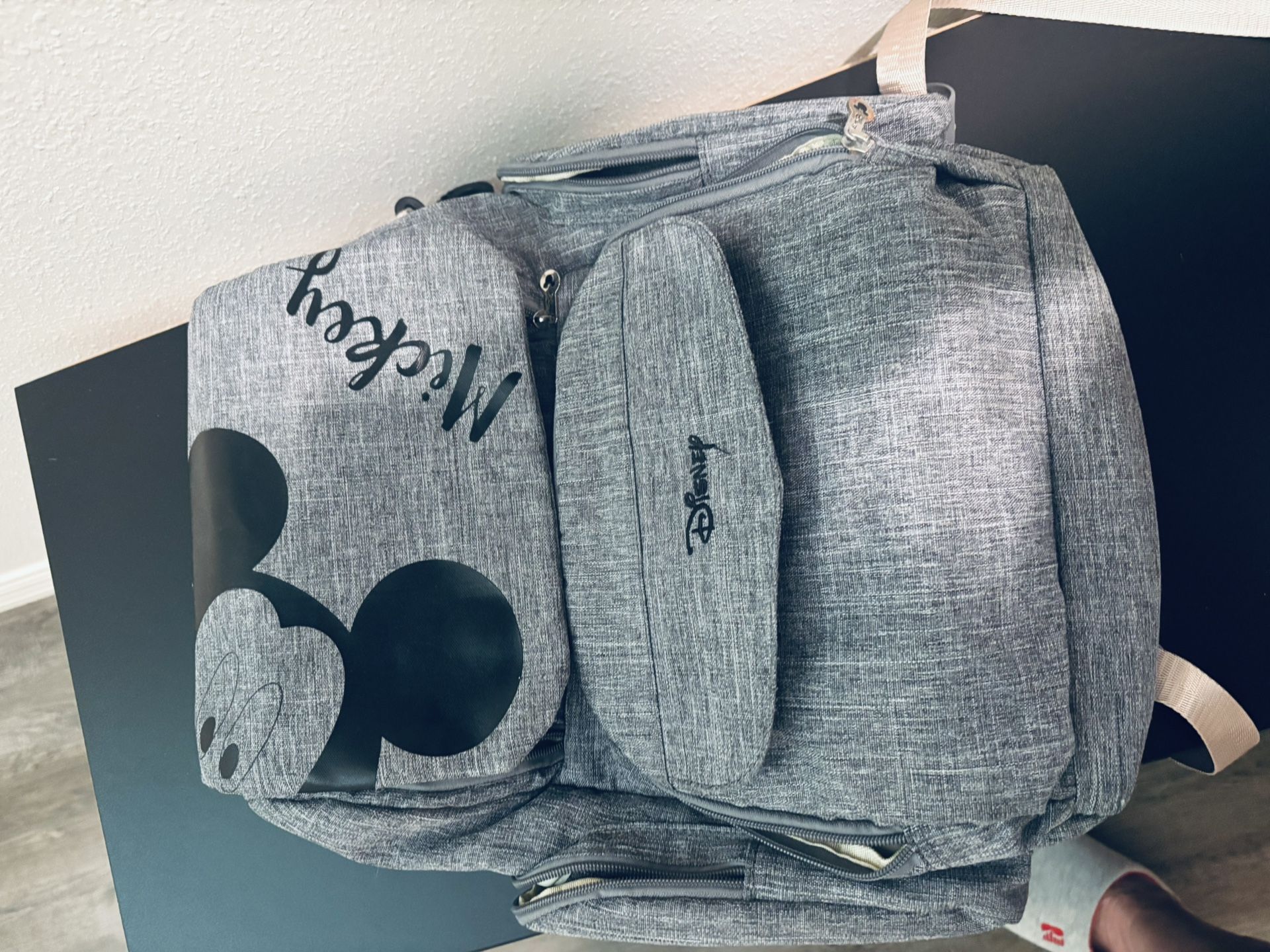 Diaper bag Disney Mickey Mouse Gray Backpack Style 