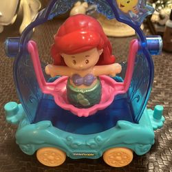 Fisher Price Little People Disney Princess Ariel Little Mermaid Parade Float Lot