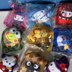 Sanrio plushies happy meal toys
