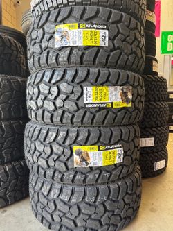 33x12.50r20 Atlander RT 4 new tires installed and balanced included