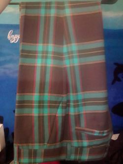 Mr Turk green plaid dress pant