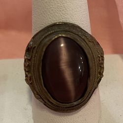 VINTAGE TIGERS EYE GENTLEMENS RING