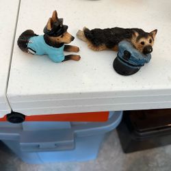 Police Dogs Stone Critters & Avery Creations