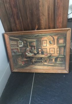 Wood relief picture by N. Tangseth