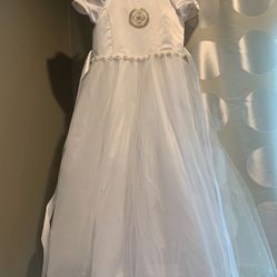 First Holy  Communion White Dress And Accesories