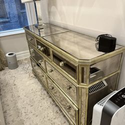 Z Gallerie Borghese 7 Drawer Mirrored Dresser 