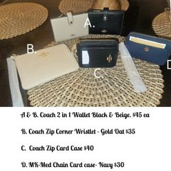Wallets- COACH & MK