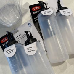 Sauce Bottles And Pitcher