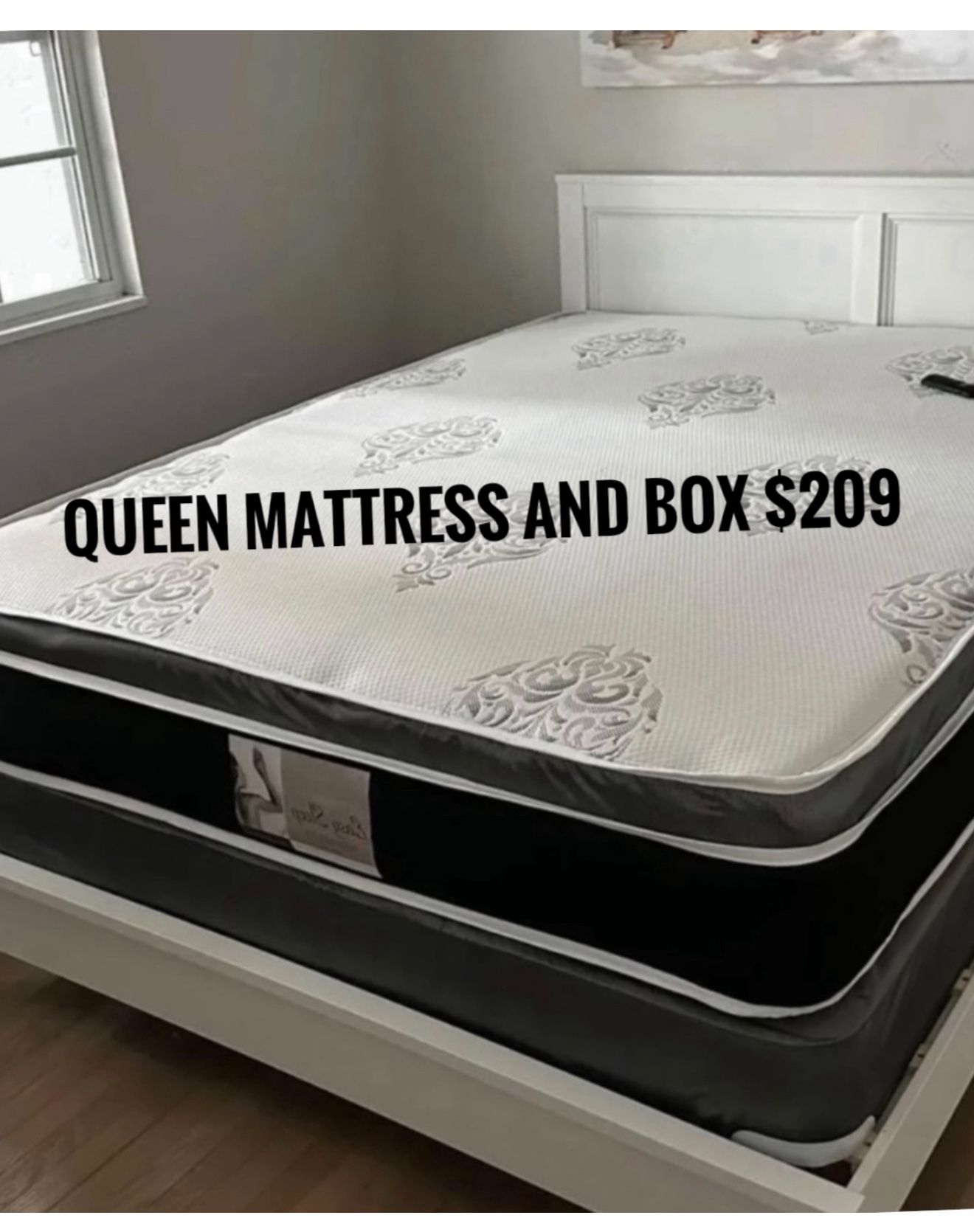 NEW Mattress Queen Size Pillowtop With Box Spring // NOT BEDFRAME INCLUDED