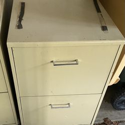 3 Metal File Cabinets 